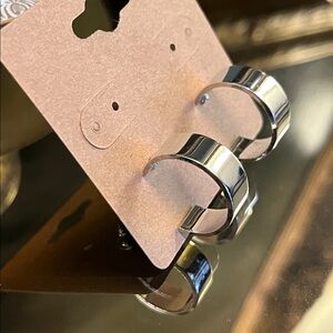 Mini Silver Hoop Earrings